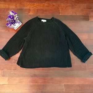 Soft Black Chunky Sweater